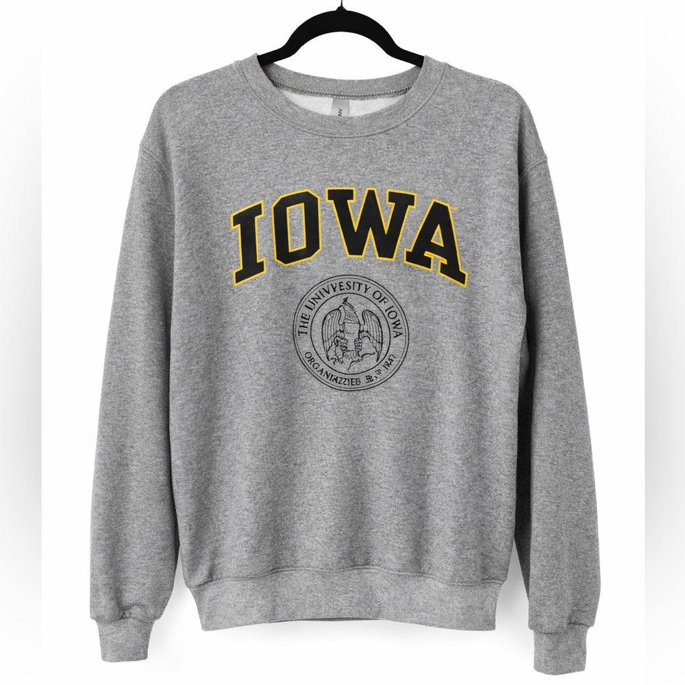 University of Iowa Vintage Inspired Crewneck Sweatshirt Unisex